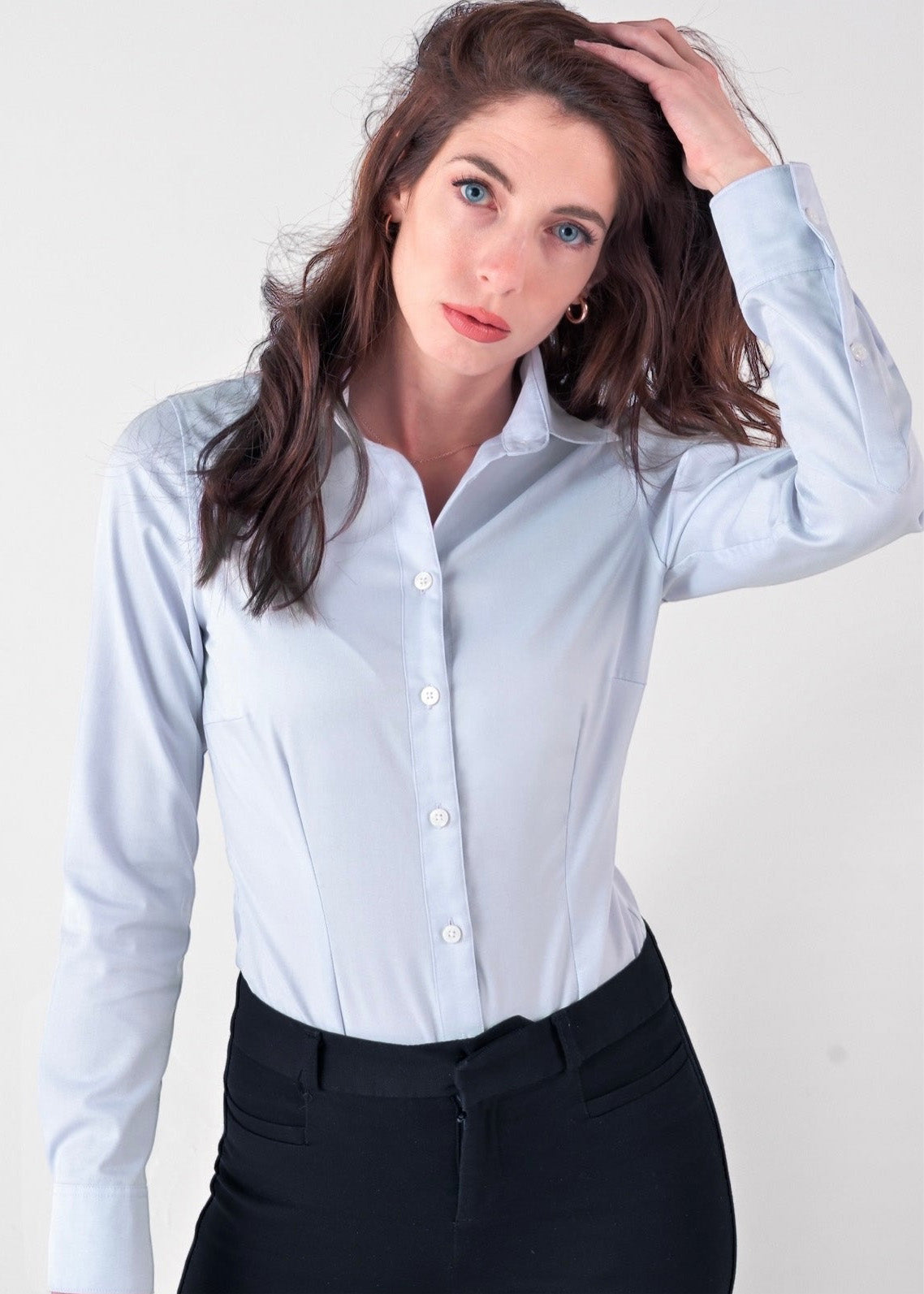 Grey long sleeve bodysuit