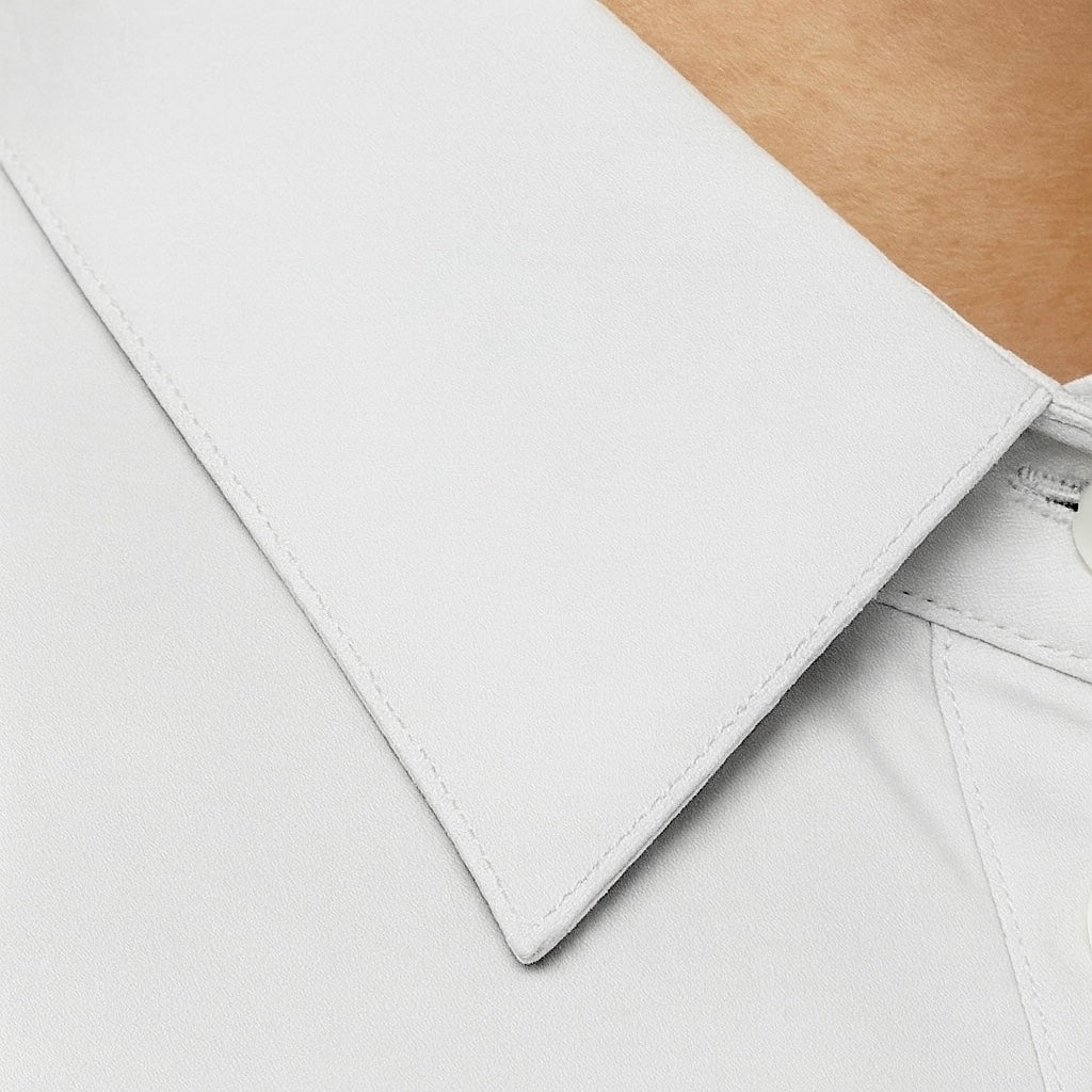 Non-Iron Twill In Black Button Up - Relaxed Fit