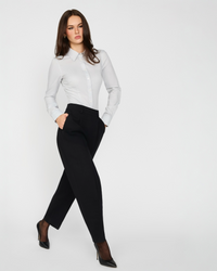 Non-Iron Pinpoint Oxford In Grey Button Up - Tailored Fit