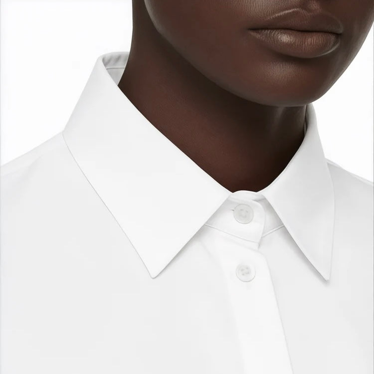 White button-up for work