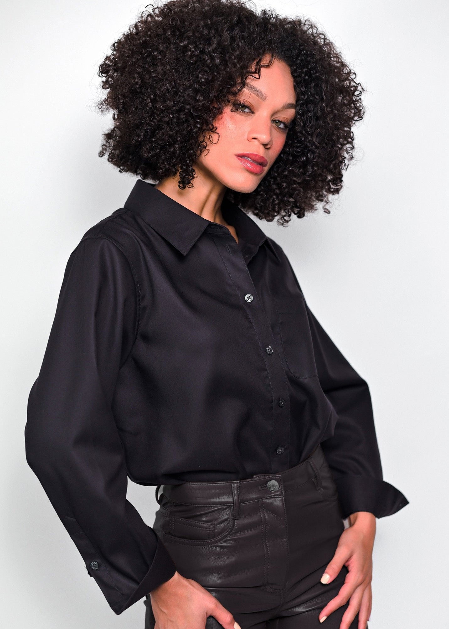 Black button up bodysuit online