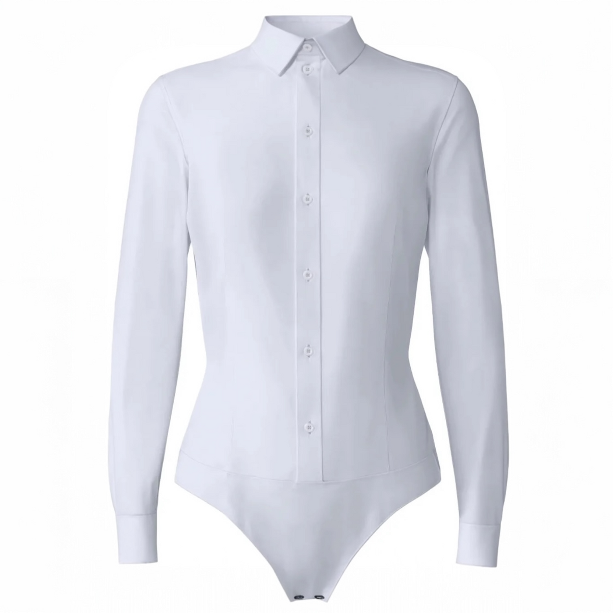 Women's Button Up Bodysuit for Bosses Charcoal Black Twill | Relaxed Fit / XS Women's Button Up Bodysuit for Bosses Charcoal Black Twill | Relaxed Fit / XS