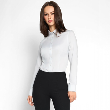 Grey Pinpoint Oxford | Tailored Fit